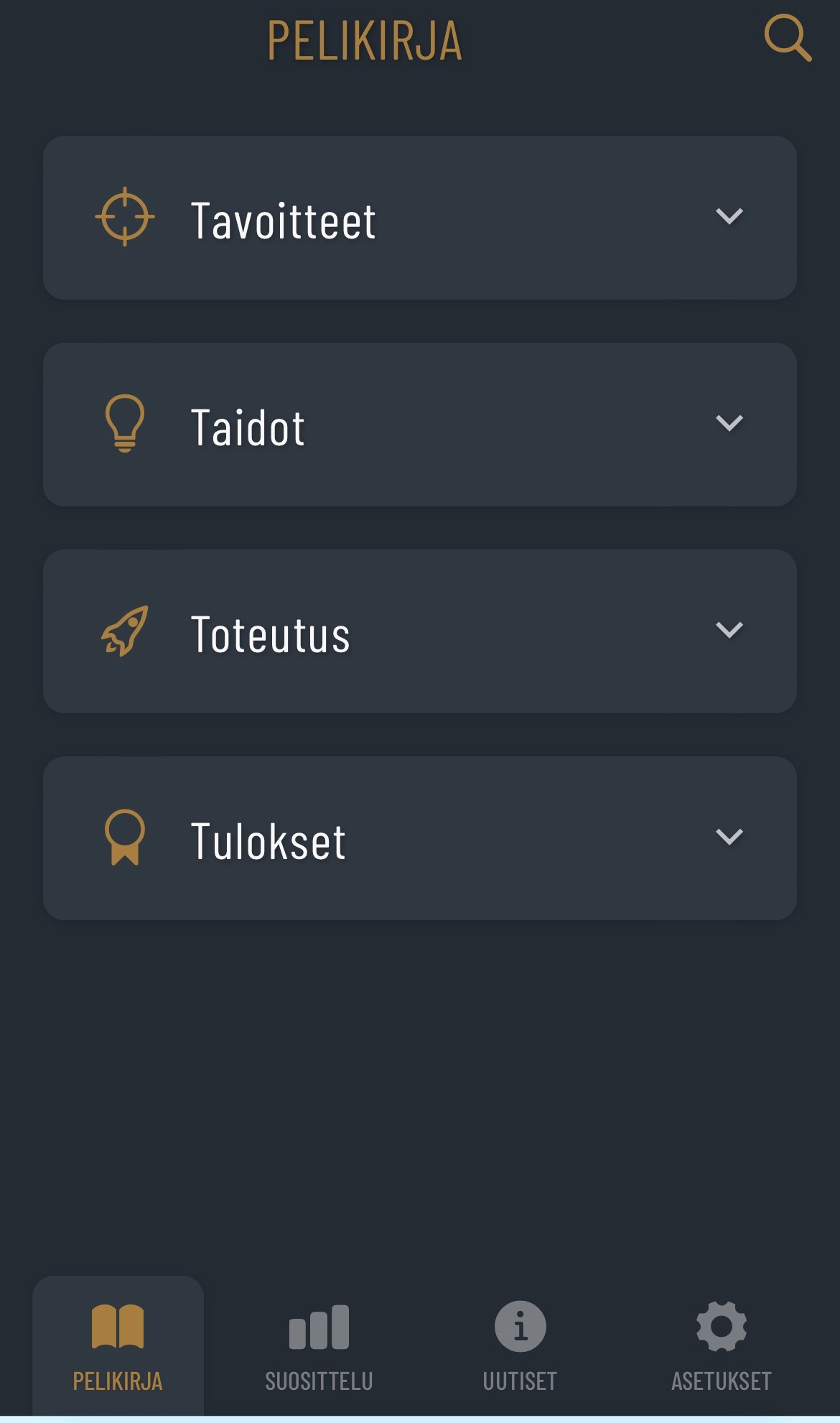 Pelikirja mobiilisovellus